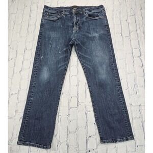 Jos A Bank Reserve MENS SIZE 38X30 Traditional Fit Denim Blue Jeans